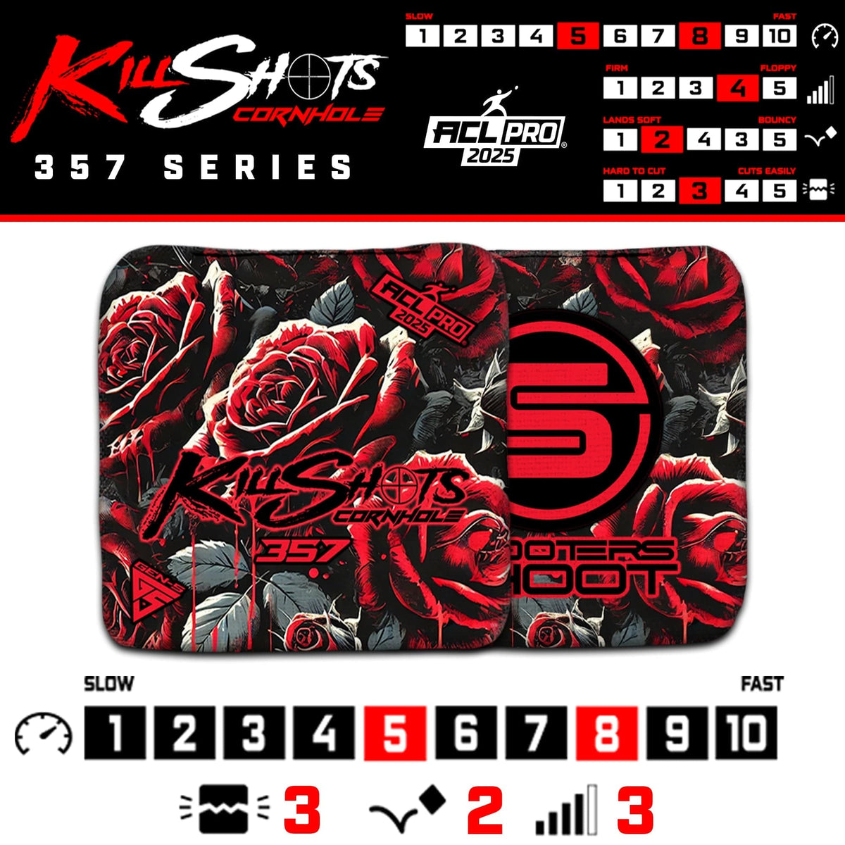 Bags Killshots Cornhole | 357 Series | Limited Designs | 2025 ACL Pro Cornhole Bags