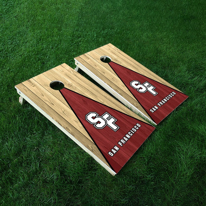 San Francisco Football Cornhole Boards Wraps (Set of 2)
