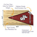 San Francisco Football Cornhole Boards Wraps (Set of 2)