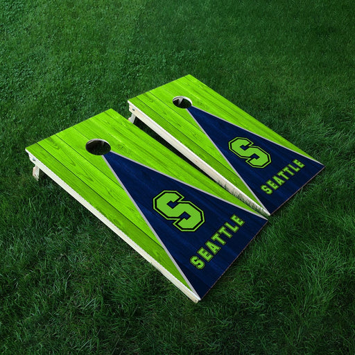 Seahawks Football Cornhole Boards Wraps (Set of 2)