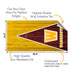 Washington Football Cornhole Boards Wraps (Set of 2)