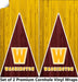 Washington Football Cornhole Boards Wraps (Set of 2)