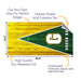 Green Bay Football Cornhole Boards Wraps (Set of 2)