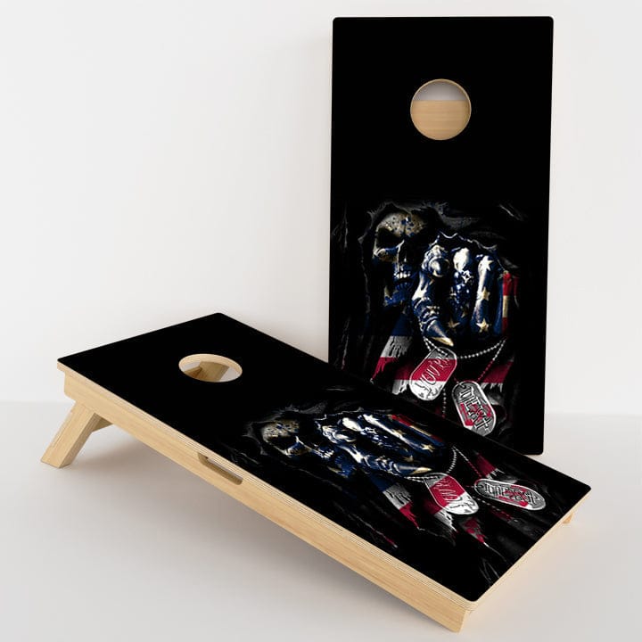 Boards Patriotic Reaper Professional Cornhole Boards