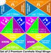 Bright Neon Cornhole Boards Wraps (Set of 2)