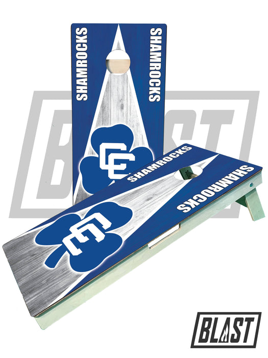 cornhole boards CC shamrock theme cornhole sets
