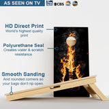 Boards Flaming Guitar Professional Cornhole Boards