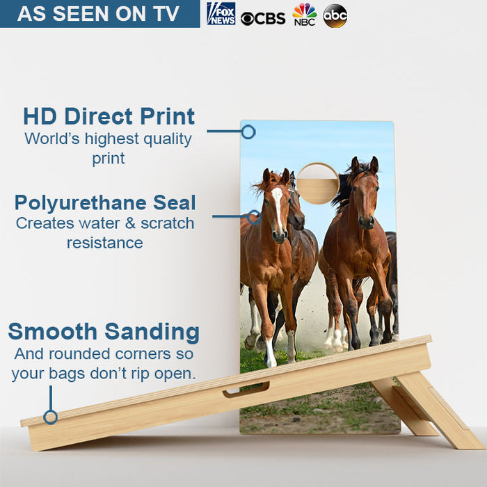 Horses Professional Cornhole Boards