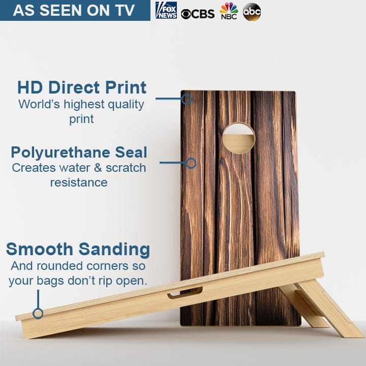 Boards Thick Wood Grain Professional Cornhole Boards