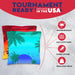 Red Blue Palm Sky Cornhole Bags