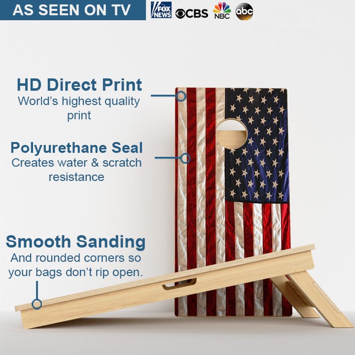 Boards Classic American Flag Professional Cornhole Boards