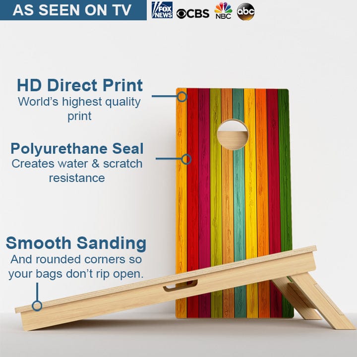 Boards Wood Grain Colors Professional Cornhole Boards