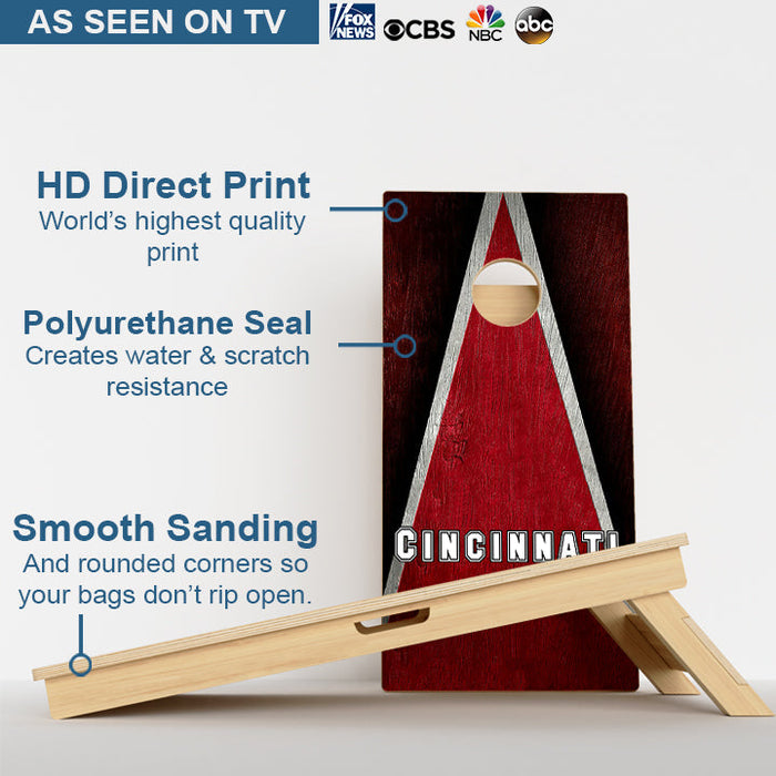 Cincinnati Baseball Professional Cornhole Boards