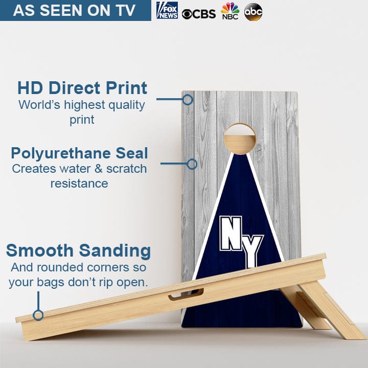 Boards New York Baseball Professional Cornhole Boards