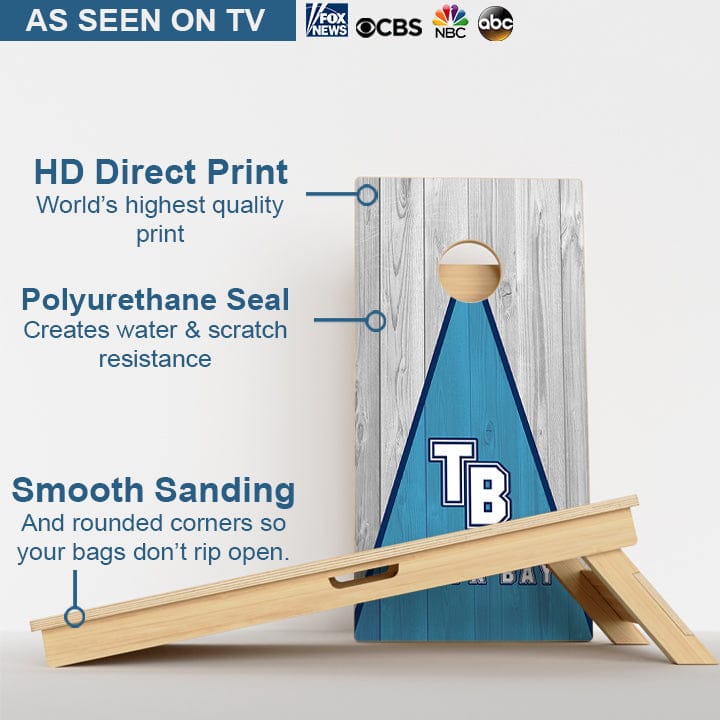 Boards Tampa Bay Baseball Professional Cornhole Boards