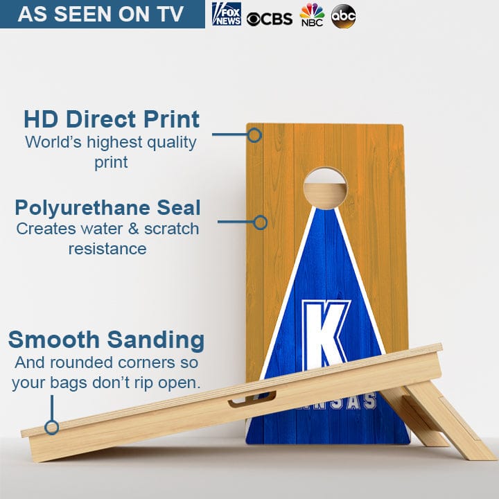 Boards Kansas Baseball Professional Cornhole Boards