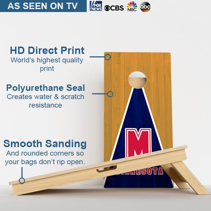 Boards Minnesota Baseball Professional Cornhole Boards
