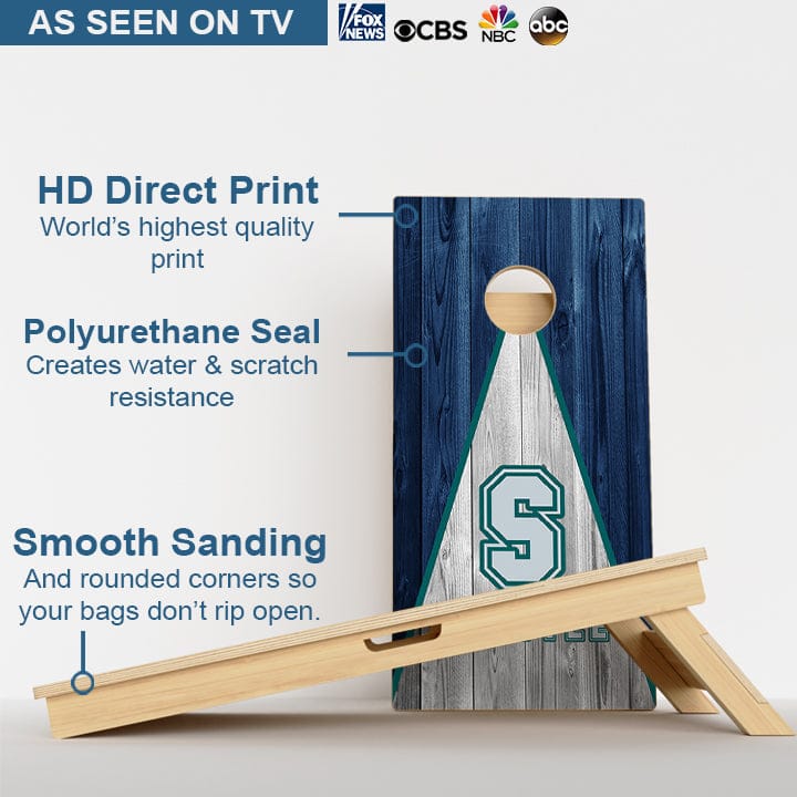 Boards Seattle Baseball Professional Cornhole Boards