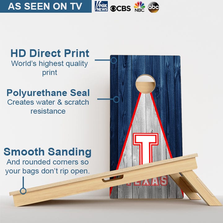 Boards Texas Baseball Professional Cornhole Boards