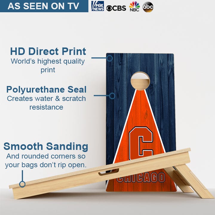 Boards Chicago Football Professional Cornhole Boards