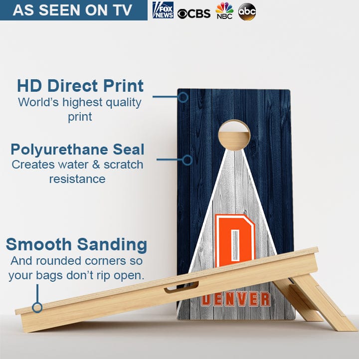 Boards Denver Football Professional Cornhole Boards