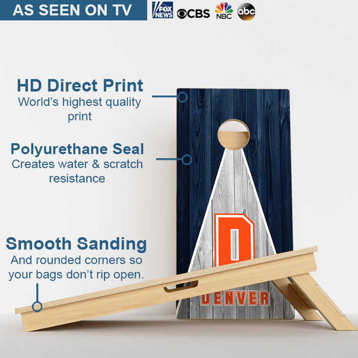 Denver Football Professional Cornhole Boards