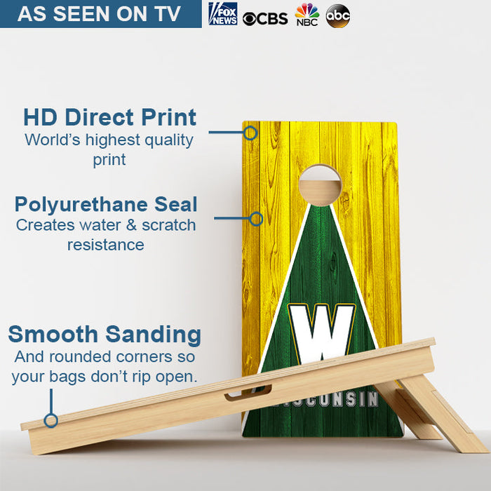 Wisconsin Football Professional Cornhole Boards