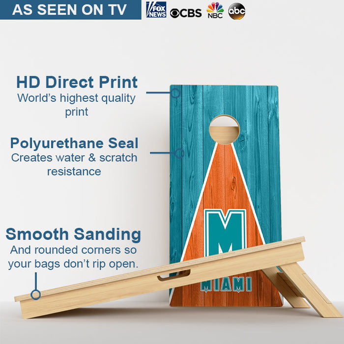 Miami Football Professional Cornhole Boards