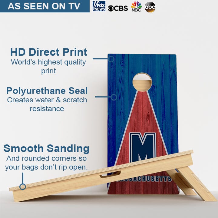 Boards Massachusetts Football Professional Cornhole Boards