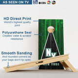 Boards New York Green & Black Football Professional Cornhole Boards