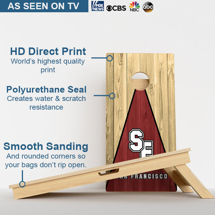 San Francisco Football Professional Cornhole Boards