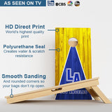 Boards Los Angeles Blue & Yellow Football Professional Cornhole Boards