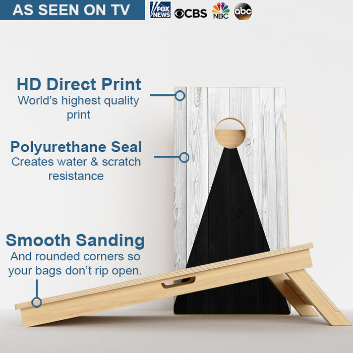 Black & Grey Professional Cornhole Boards