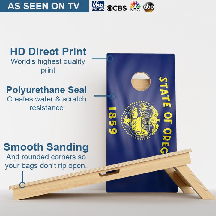 Boards Oregon Flag Professional Cornhole Boards