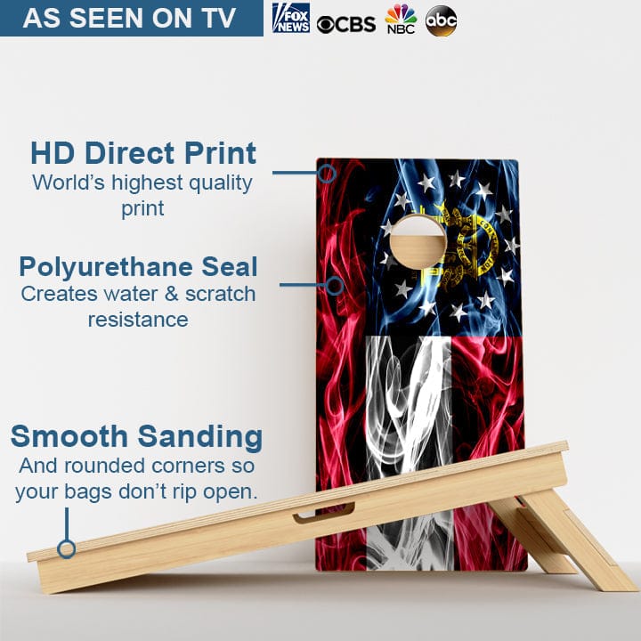 Boards Georgia Flag Professional Cornhole Boards