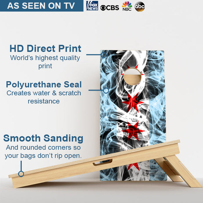 Illinois Flag Professional Cornhole Boards