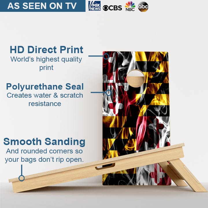Boards Maryland Flag Professional Cornhole Boards