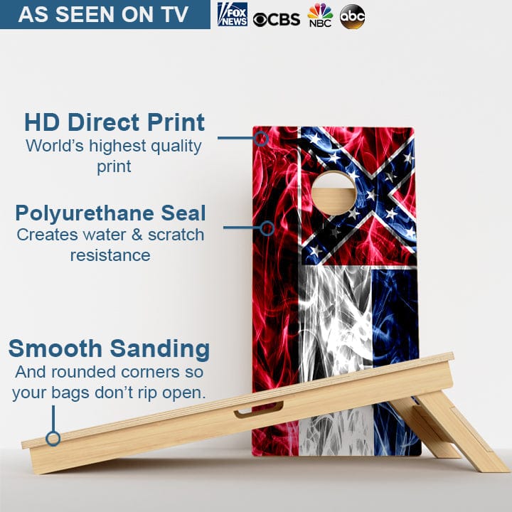 Boards Mississippi Flag Professional Cornhole Boards