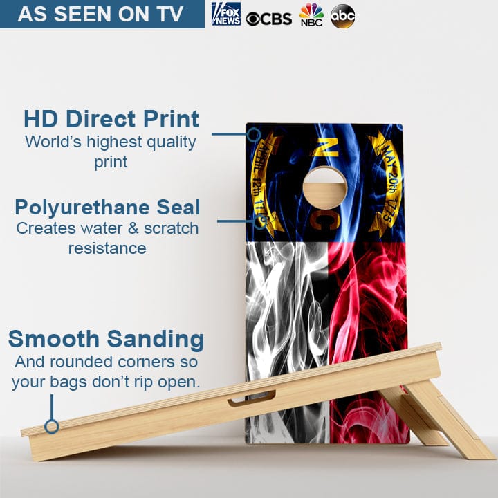 Boards North Carolina Flag Professional Cornhole Boards