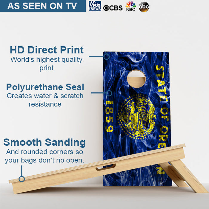 Oregon Flag Professional Cornhole Boards