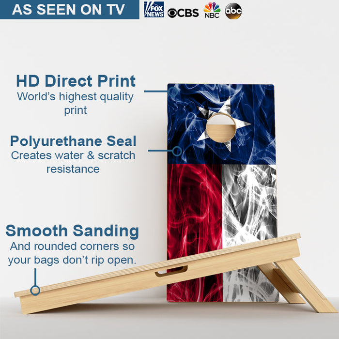 Texas Flag Professional Cornhole Boards