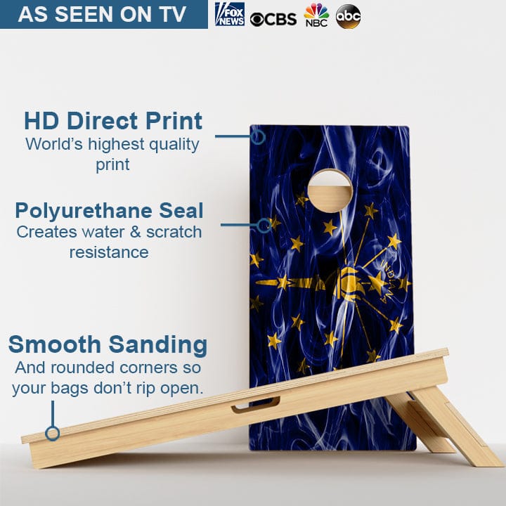 Boards Indiana Flag Professional Cornhole Boards