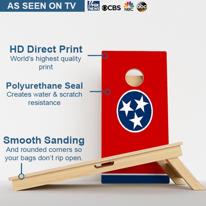 Boards Tennessee Flag Professional Cornhole Boards