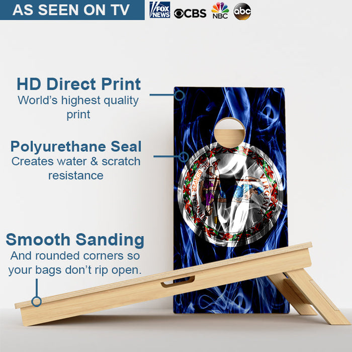 Virginia Flag Professional Cornhole Boards