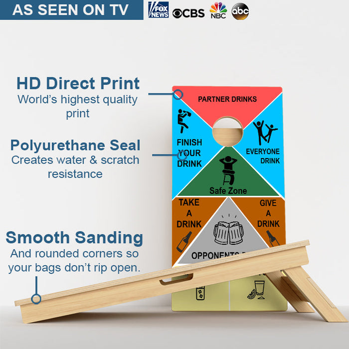 Drinking Game Professional Cornhole Boards