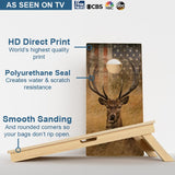 Boards American Deer Flag Cornhole Boards