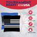 Blue Lines Flag Cornhole Bags