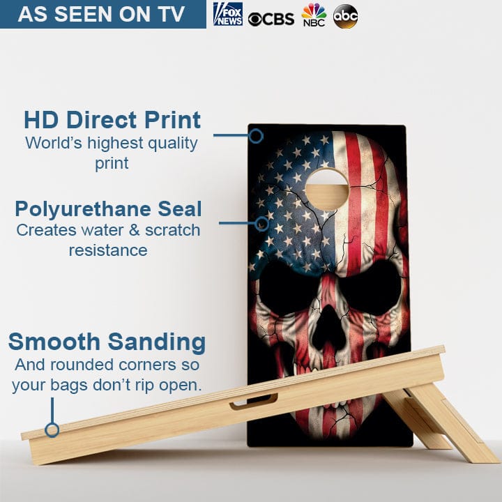 Boards American Skull Professional Cornhole Boards