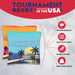 Blue Red Beach Cornhole Bags