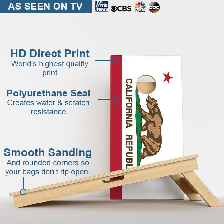 Boards California Flag Professional Cornhole Boards